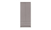 Malibu 2 Door 2 Drawer Wardrobe - Grey