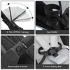 Lightweight Foldable Baby Stroller Pram Pushchair Travel Buggy With Raincover
