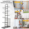 7-Tier Basketball Ball Storage Rack Sports Balls Display Storage Organizer
