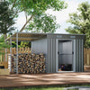 7.5ft x 5.5ft Outdoor Garden Storage Shed Tool Shed with Open Organizer Sheds UK