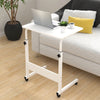 Adjustable Height Sofa Bed Side End Coffee Table on Wheels Laptop Notebook Desk