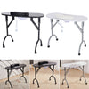 Foldable Wheeled Manicure Nail Table Beauty Salon Portable Technician Work Desk