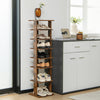 7-Tier Vertical Shoe Rack Shoe Storage Organizer Entryway Industrial Shoe Tower