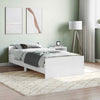 Bed Frame White 100x200 cm Engineered Wood vidaXL