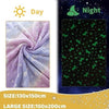 Glow In The Dark Unicorn Blanket For Girls,Luminous Unicorns Blanket Soft Fuzzy