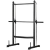 Adjustable Squat Rack with Pull-Up Bar and Barbell Bar for Home Gym