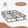 King Size Bed Frame Metal Mattress Foundation Platform Bed Frame