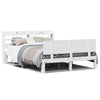Bed Frame with Headboard White 140x200 Solid Wood Pine Q4T6
