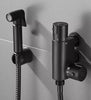 Douche Bidet Shattaf Matt Black Muslim Shower Spray Brass Thermostatic Kit Set