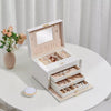 Mondeer 4 Tier Jewellery Box with Lock Mirror & 3 Drawers for Earring Necklace
