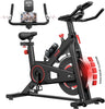 Exercise Bike Indoor Cycling Gym Workout Cardio Fitness LCD Monitor 12kgFlywheel