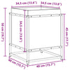 Solid Pine Wood Garden Planter - White 40x40x50 for Outdoor/Indoor, W4Y0