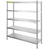 Stainless Steel Shelving Adjustable Storage Shelf 5-Tier Storage Rack