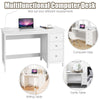 Computer Desk Wooden PC Laptop Table Writing Workstation with 3 Drawers
