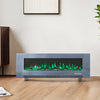 LED Fireplace Media Wall Fire Wall Mounted / Standing Electric Heater 40-100in