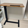 Hospital Style Overbed Laptop Table with Adjustable Height Tilt Top and Wheels