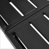 Black Bed Frame Headboard Footboard Metal Platform Bedstead Folding Rollaway Bed