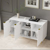 Sideboard Buffet Storage Cabinet with 6 Compartments for Living Room Dining Room