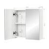 Mondeer Mirrored Bathroom Cabinet Double Full Door Cupboard Shelf Wall Mounted