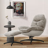 Swivel Egg Chair Lounge Armchair Lazy Lounger Sofa Home Office Executive Chairs