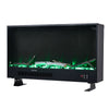 Home LED Fireplace Insert Wall Mounted Electric Inset Media Fire Freestand Feet