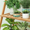 Bamboo Ladder Shelf 4-Tier Plant Stand Storage Rack Wooden Flower Shelf