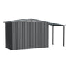 New 8 X 4FT Garden Shed Metal Pent Roof Outdoor Tool Bike Storage WITH Open Shed