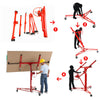 Red 11Ft Lift Lifter Tool Drywall Hoist Caster Plasterboard Panel Sheet Crane