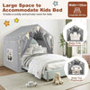 Indoor Toddler Tent 3-4 Kids Large Play Tent House w/Star Lights-Grey