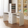 Table Makeup Dressing Station Double Desk Workstation Storage Equipment