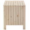 Wooden Storage Box with Lid - Solid Pine Wood - 100 x 49 x 54 - Untreated D0Y7