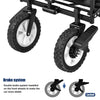 Beach Trolley Cart Outdoor Utility Garden Cart Folding Wagon Pull Along W/Canopy