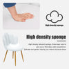 Velvet Shell Accent Chair Padded Upholstered Vanity Lounge Seat Gold Metal Legs