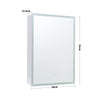 Dimmable LED Bathroom Mirror Cabinet Touch Switch Antifog Demister Shaver Socket