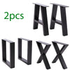 2PCS INDUSTRIAL STEEL TABLE LEGS CABINET CHAIR DESK METAL LEGS SET BlLACK UNITS