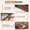 Computer Desk Wooden PC Laptop Table Writing Workstation w/Drawers-Coffee