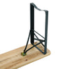 LIFELOOK Outdoor Wooden Folding Beer Table Bench Set Trestle Garden Steel Leg 2X
