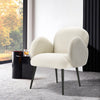 Luxury Teddy Velvet Armchair Accent Padded Seat Chair Occasional Lounge Sofa