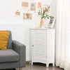 Bathroom Cabinet with Shutter Door and Adjustable Shelf