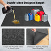 253 x 221cm Garage Floor Mat Absorbent Oil Spill Parking Mat w/Double Sided Tape