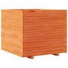 Garden Planter Wax Brown 80x80x72 Solid Wood Pine Y3N5