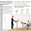 Electric Standing Desk Sit to Stand Table Height Adjustable Computer Workstation