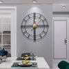 Wall Clock 60cm Hollow Metal Clock for Living Room Bedroom Kitchen Home Decor UK