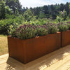 ExtraLarge Flower Outdoor Garden Planter Floor Pot w/ Drainage Hole Steel Box UK