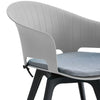 4pcs Dining Chairs Contemporary Lounge Dining Home Office Plastic Reception Seat