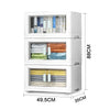 3 Tier XL Large Folding Storage Box Collapsible Stackable Cabinet Container Case