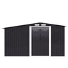 Large 10x8ft Outdoor Log Firewood Storage Shed Garden Tools Container Galvanized