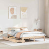 Bed Frame with Drawers 140x190 Solid Wood Pine K0P2