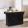Mobile Kitchen Island Cart Rolling Kitchen Island Trolley Cupboard w/Drawers