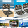 Outdoor Low Back Padded Boat Seat Folding Fishing Captain Boat Seat with Cushion